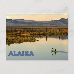 Canoe Alaska Vykort
