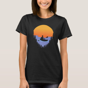 Canoe Älskare Funny Kayaking Paddling Retro Kayak T Shirt