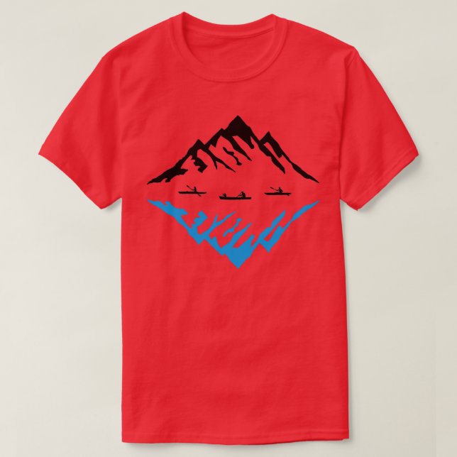 Canoe amp Mountains 2 T Shirt (Design framsida)