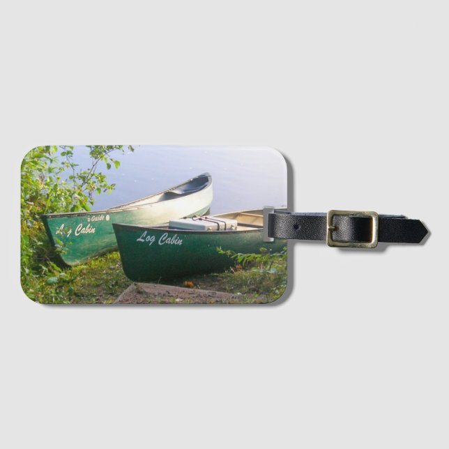 Canoe Äventyr vid en flod Bagagebricka (Framsida horisontal)