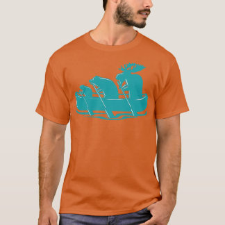 Canoe Beaver Bear Moose Canoeing Kanada Gift Idea T Shirt
