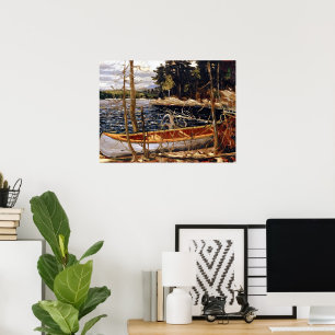 Canoe, bra konst av Tom Thomson Poster