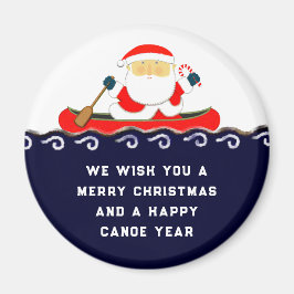 Canoe Camping-jultomte Magnet
