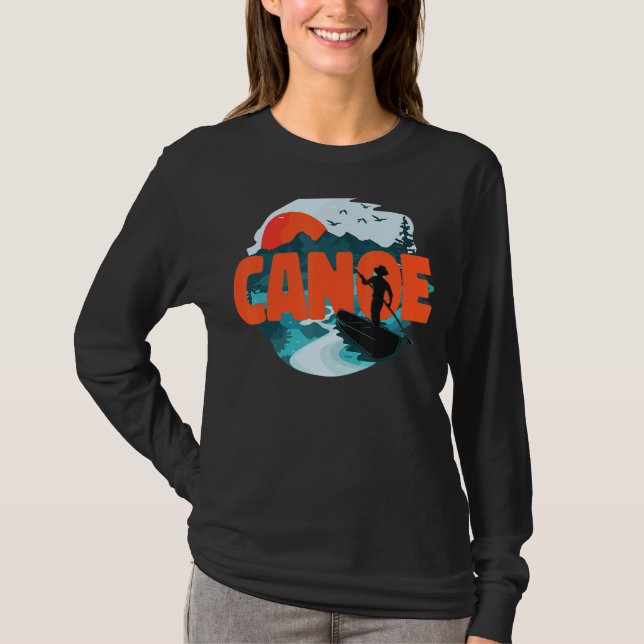 Canoe Canoeing Canoe T Shirt (Framsida)