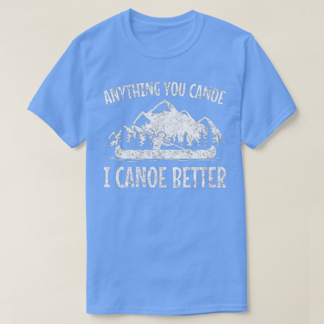 Canoe Canoeing Funny Manar Women Kids T Shirt (Design framsida)