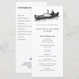 Canoe Couple Ceremony Program