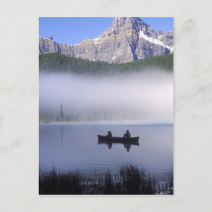 Canoe Fishfowl Sjö, Banff National Vykort