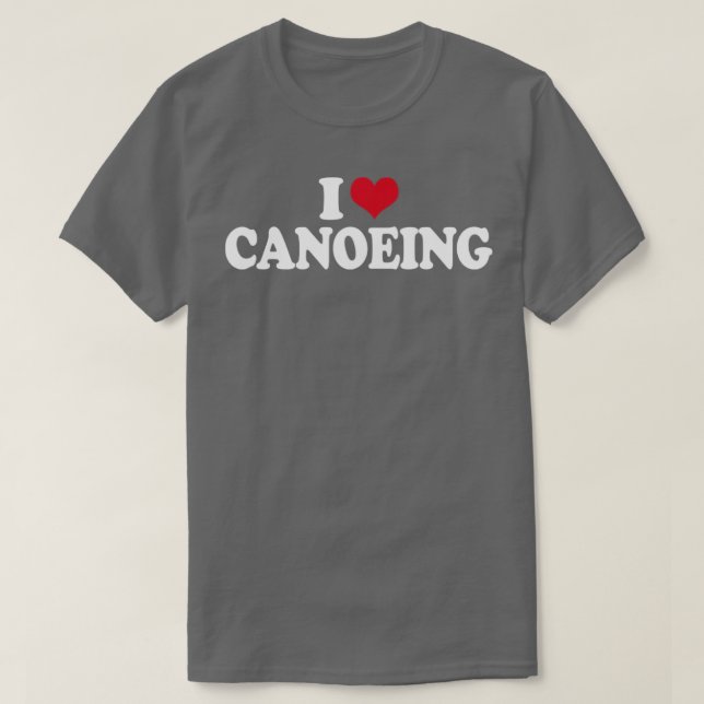 Canoe I Kärlek Canoeing T Shirt (Design framsida)