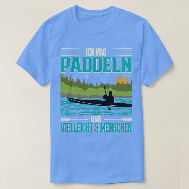 Canoe Kayak jag gillar paddling och 3 personer T Shirt (Design framsida)