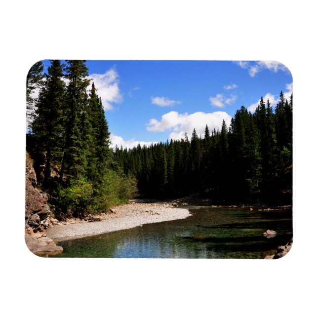 Canoe Meadows Kananaskis Canada Photo Magnet (Horisontell)