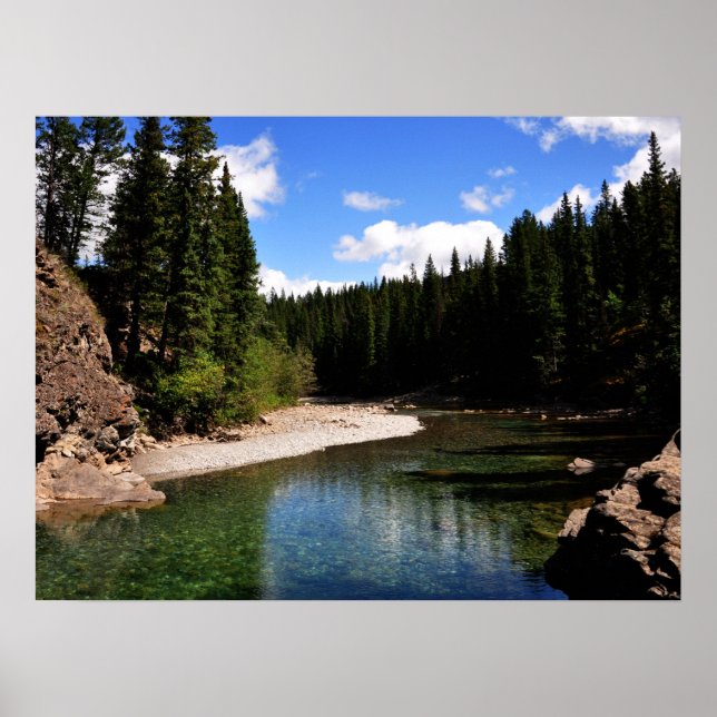 Canoe Meadows Kananaskis Canada Photo Poster (Framsidan)