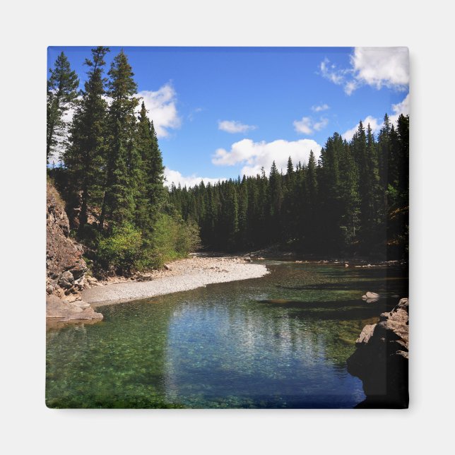 Canoe Meadows Kananaskis Magnet (Framsidan)