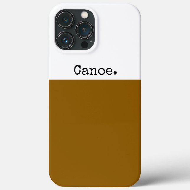 CANOE Modern Golden Brown White Färg Block (Baksida)