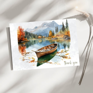 Canoe Mountain Sjö Sympathy Tack Anteckningskort