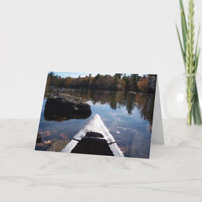 Canoe på Sjö-kortet Kort (Framsida)