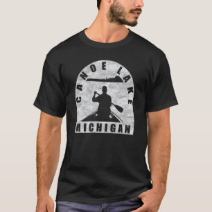 Canoe Sjö Canoeing Michigan T Shirt