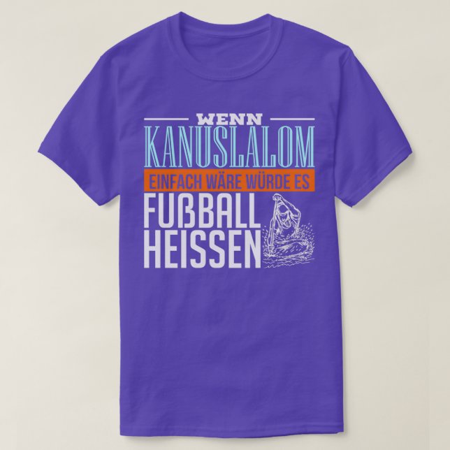 Canoe slalom Canoe Kayak Vatten sport T Shirt (Design framsida)