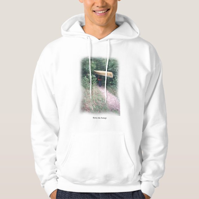 Canoe som transporteras på spänningsbanan hoodie (Framsida)