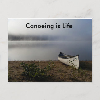 Canoeing är ett livskort vykort