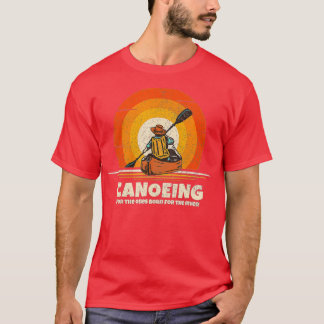 Canoeing Born för floden Funny Canoe T Shirt