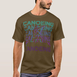 Canoeing Canoeist Canoe Retro Gift T Shirt