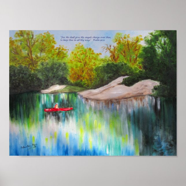 Canoeing down down the Withlacoochee River Poster (Framsidan)