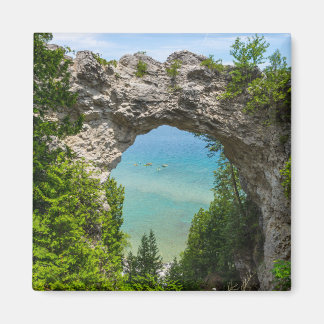 Canoeing i Arch Sten Magnet