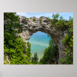 Canoeing i Arch Sten Poster