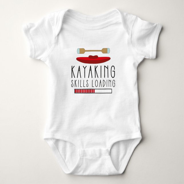 Canoeing Infant Kayaking Skills Loading Kayaker T Shirt (Framsida)