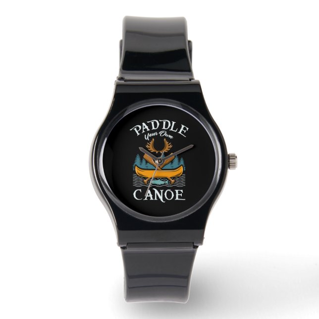 Canoeing - Paddle din egen kanot Armbandsur (Framsida)