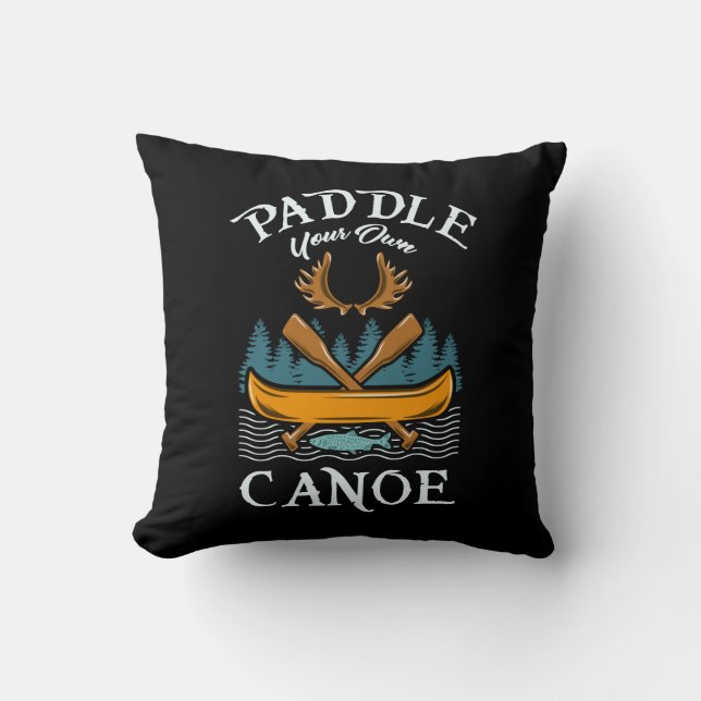 Canoeing - Paddle din egen kanot Kudde (Framsida)