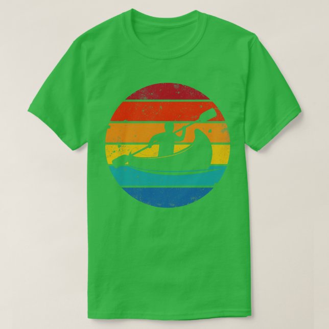 Canoeing-retro Design T Shirt (Design framsida)