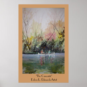 Canoeistsaffischen Poster
