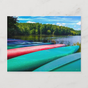 Canoes in Raleigh Vykort