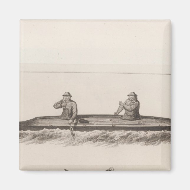 Canoes, Oonalashka, Alaska Magnet (Framsidan)