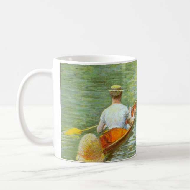 Canoes, Perissoires av Gustave Caillebotte Kaffemugg (Vänster)