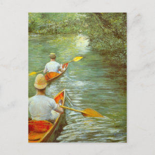 Canoes, Perissoires av Gustave Caillebotte Vykort