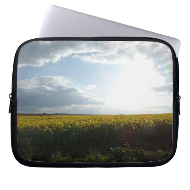 Canola Fält Neoprene Laptop sleeve 10 tum (Framsidan)