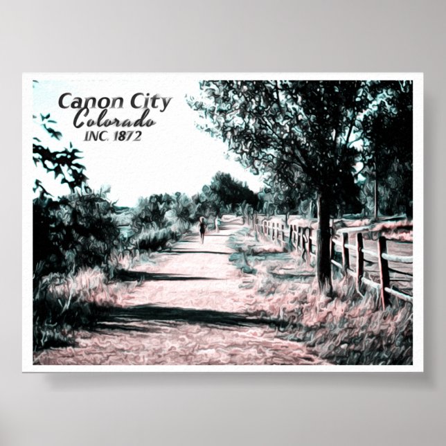 CANON CITY COLORADO - ARKANSAS RIVERWALK POSTER (Framsidan)