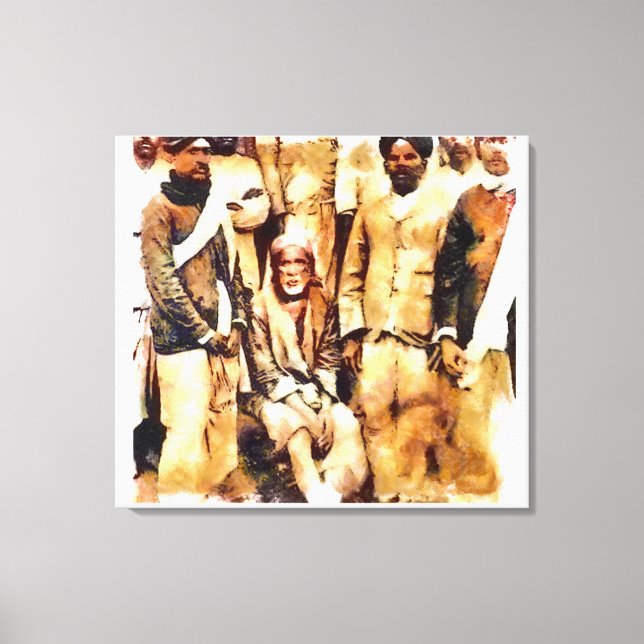 Canon Legends Sai Baba Watercolor - Canvastryck (Framsida)