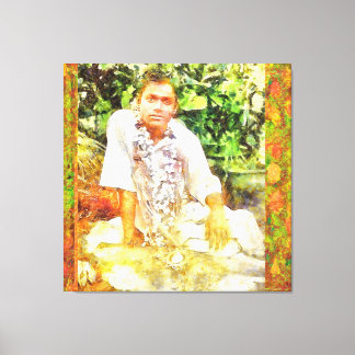 Canon Legends Sathya Sai Baba Benson White - Canvastryck