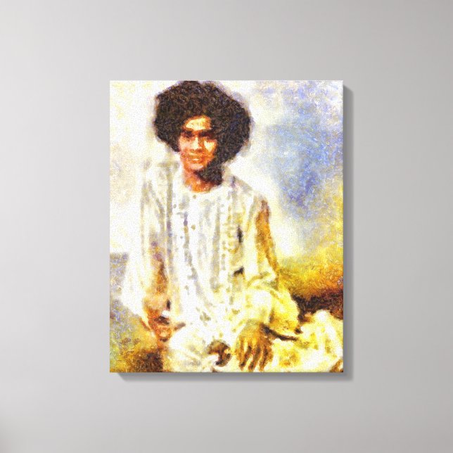 Canon Legends Sathya Sai Baba Benson White - Canvastryck (Framsida)