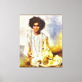 Canon Legends Sathya Sai Baba Benson White - Canvastryck