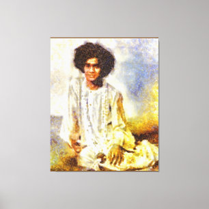 Canon Legends Sathya Sai Baba Benson White - Canvastryck