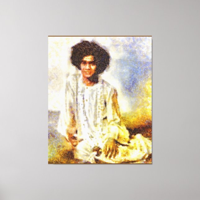 Canon Legends Sathya Sai Baba Benson White - Canvastryck (Framsida)