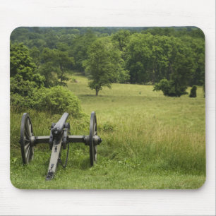 Canon på kyrkogårdbacken Gettysburg Pennsylvania Musmatta