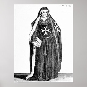 Canoness of the Order of St John of Jerusalem Poster