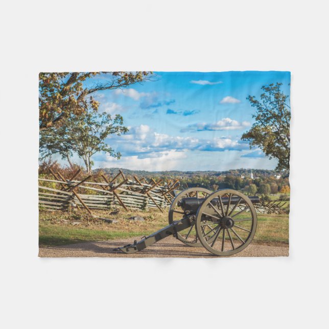 Canons at Gettysburg Fleecefilt (Framsidan (Horisontell))