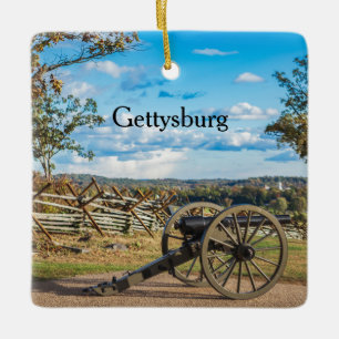 Canons vid Gettysburg Julgransprydnad Keramik