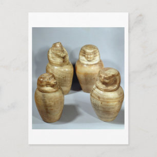 Canopic burk of Hor-ir-aa, Saite (alabaster) Vykort